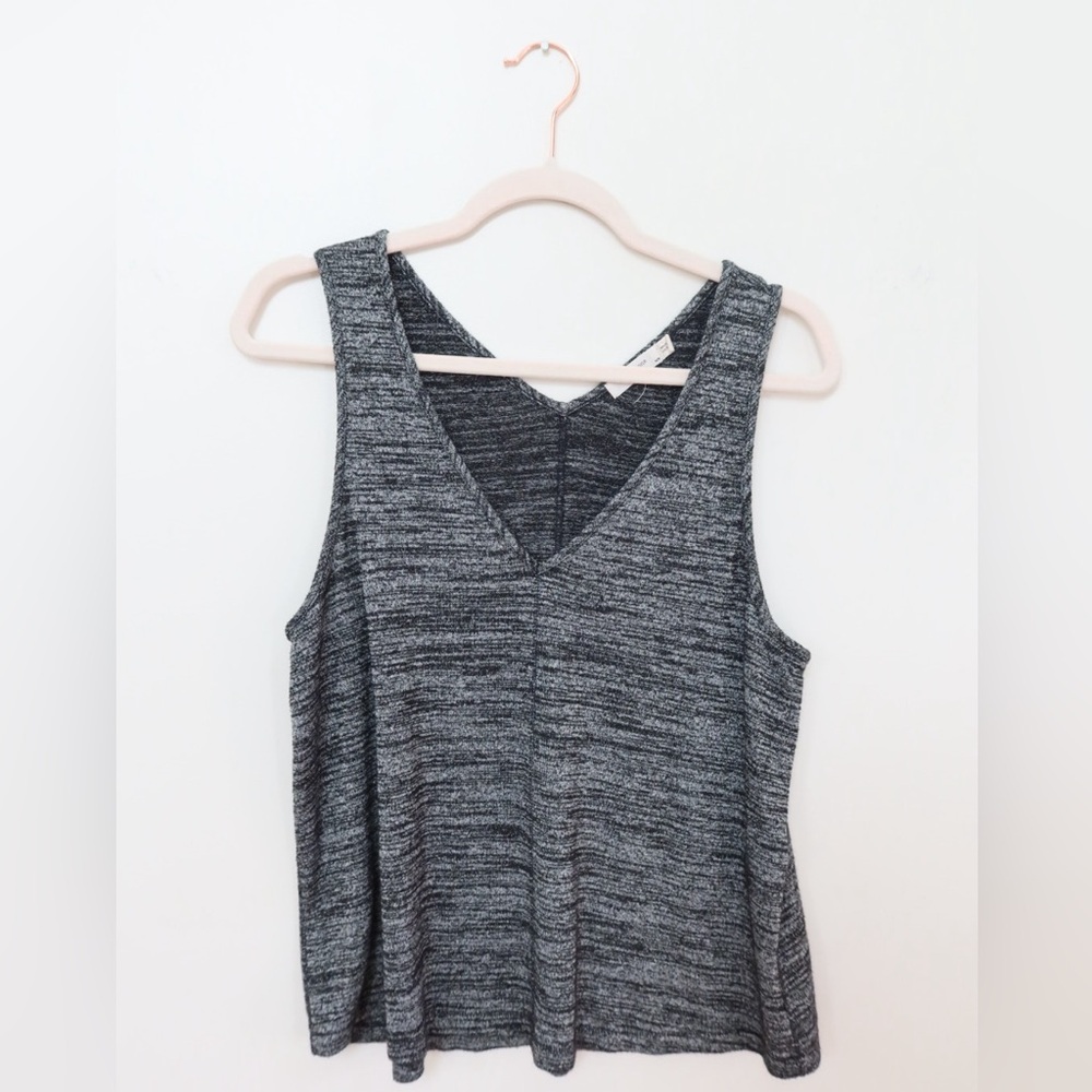 Rag & Bone Charcoal V-Neck Tank Top